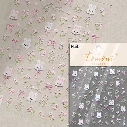 Pink Translucent Peach Jelly Texture 5D Soft Embossed Reliefs Self