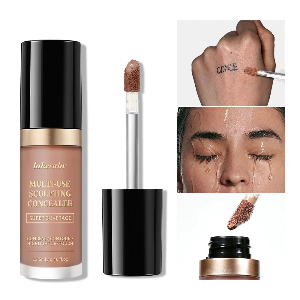 Long-lasting Coverage Concealer Matte Foundation Multi-Use Cream Oil