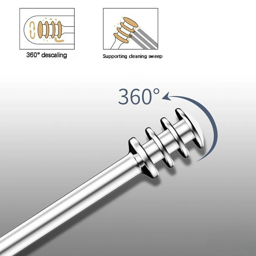 Ear Cleaner 6Pcs/Set Earpick Ear Wax Remover Ear Spoon Curette Ear