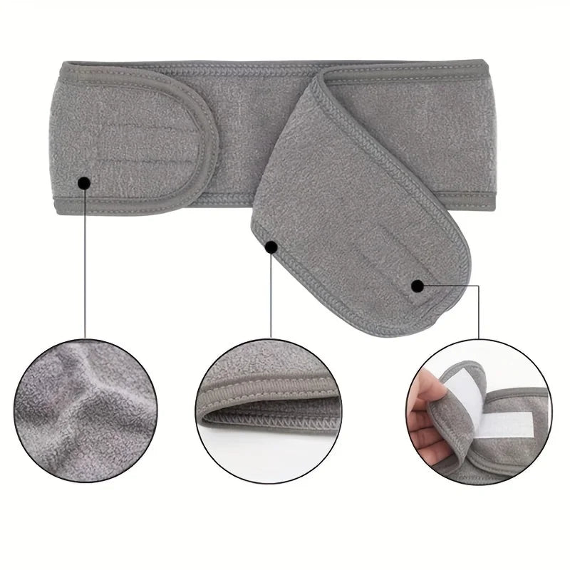 Women's Adjustable Wide Headband - Great Cosmetic Accessory for Yoga,