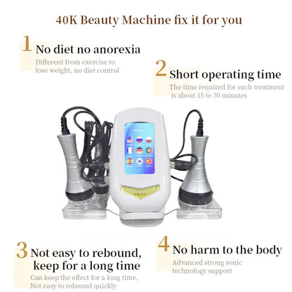 3 in 1 40K Ultrasonic Body Sculpting Machine for Body Slimming Firming