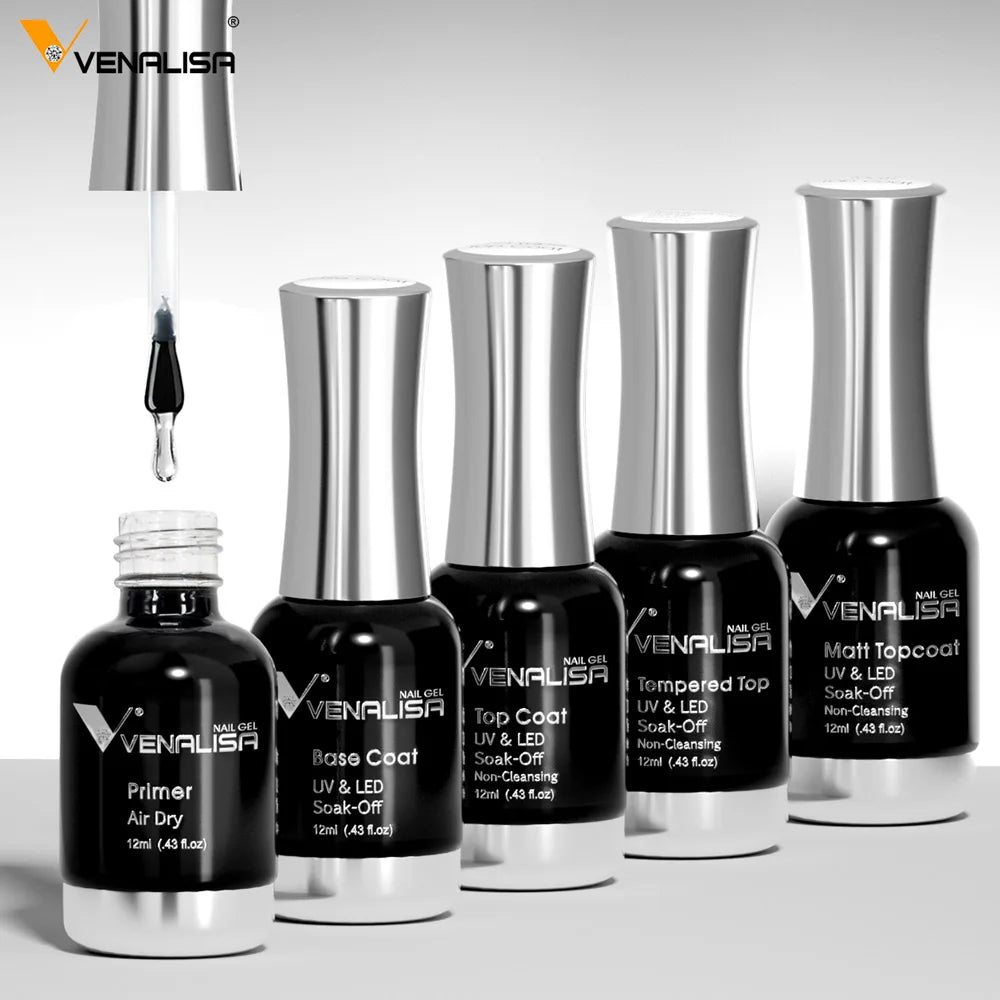 12ml Venalisa TPO FREE Tempered Top Coat Nowipe Long Lasting Top Coat