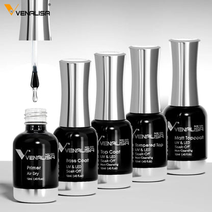 12ml Venalisa TPO FREE Tempered Top Coat Nowipe Long Lasting Top Coat
