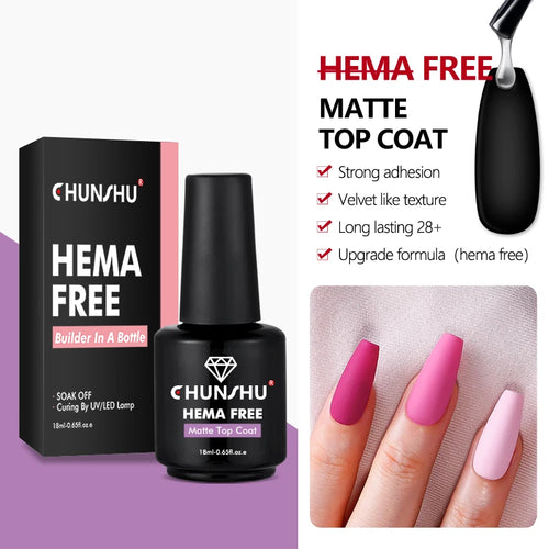 CHUNSHU Hema FREE Construction UV Gel 18ml Builder Nail Gel In A