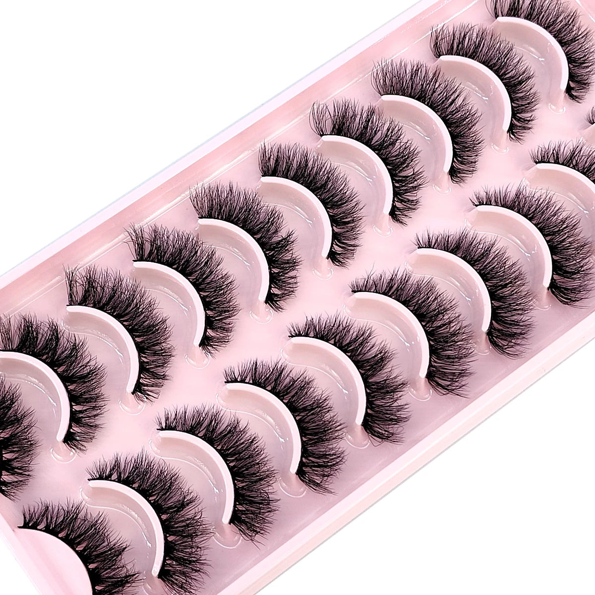 HBZGTLAD New 10 Pairs Natural False Eyelashes Fake Lashes Long Makeup