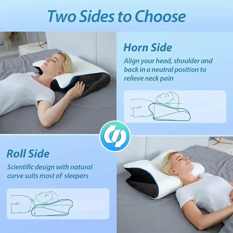 Butterfly Sleep Memory Neck Pillow Slow Rebound Comfortable Memory