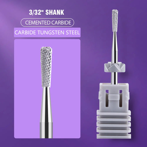 Ceramic Tungsten Carbide Nail Drill Bit Rotate Burr Milling Nail