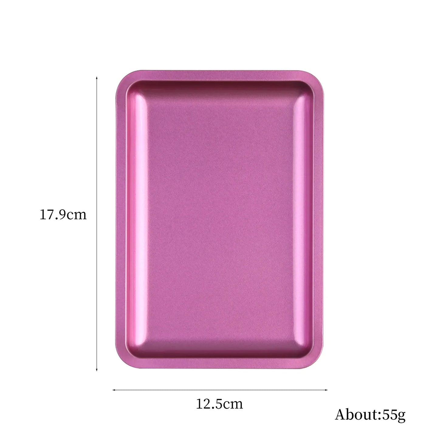 1PC Square Stainless Steel Cosmetic Storage Tray Nail Art Manicure