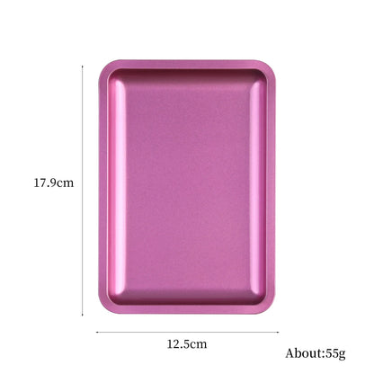 1PC Square Stainless Steel Cosmetic Storage Tray Nail Art Manicure
