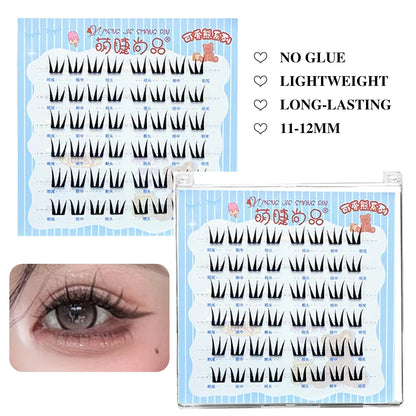 Ultra-thin Lashes Zero-touch False Eyelashes Natural Eyelash Clusters
