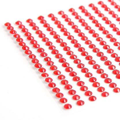4mm Colorful Face Makeup Jewels Acrylic Temporary Tattoo Self Adhesive