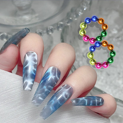 10pcs/20pcs Water Ripple Cat Eye Magnetic Gel Beads Multifunctional