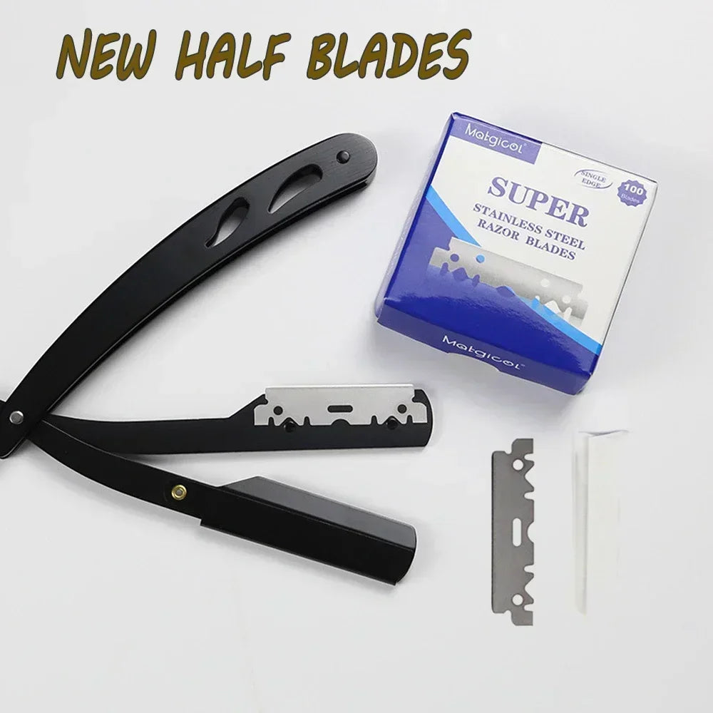 100PCS/Box Single-sided Razor Blade Stainless Steel Razor Blades Men