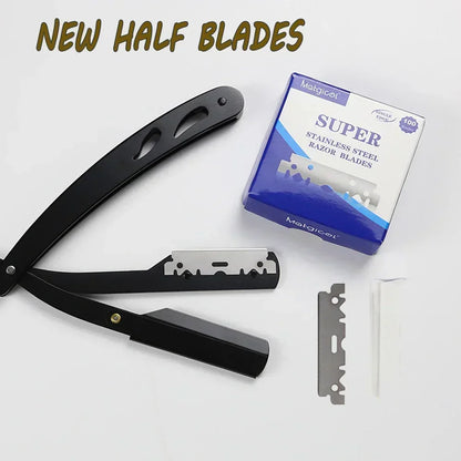 100PCS/Box Single-sided Razor Blade Stainless Steel Razor Blades Men