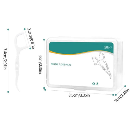 150pcs Dental Floss Plastic Toothpicks Disposable Cleaning between