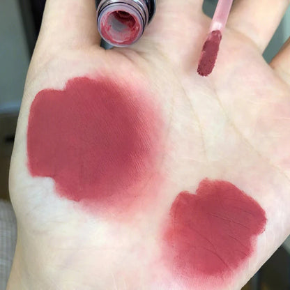 Single Velvet Matte Mist Lip Gloss,Waterproof Non-Stick Cup Lip Glaze