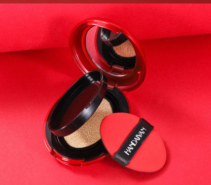handaiyan Puff + Concealer Red Shell Foundation Natural Finish