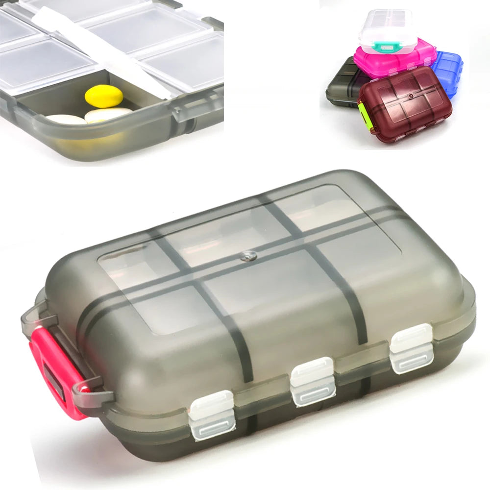 Tcare Portable Pill Case Folding Medicine Drugs Pills Capsule Tablet