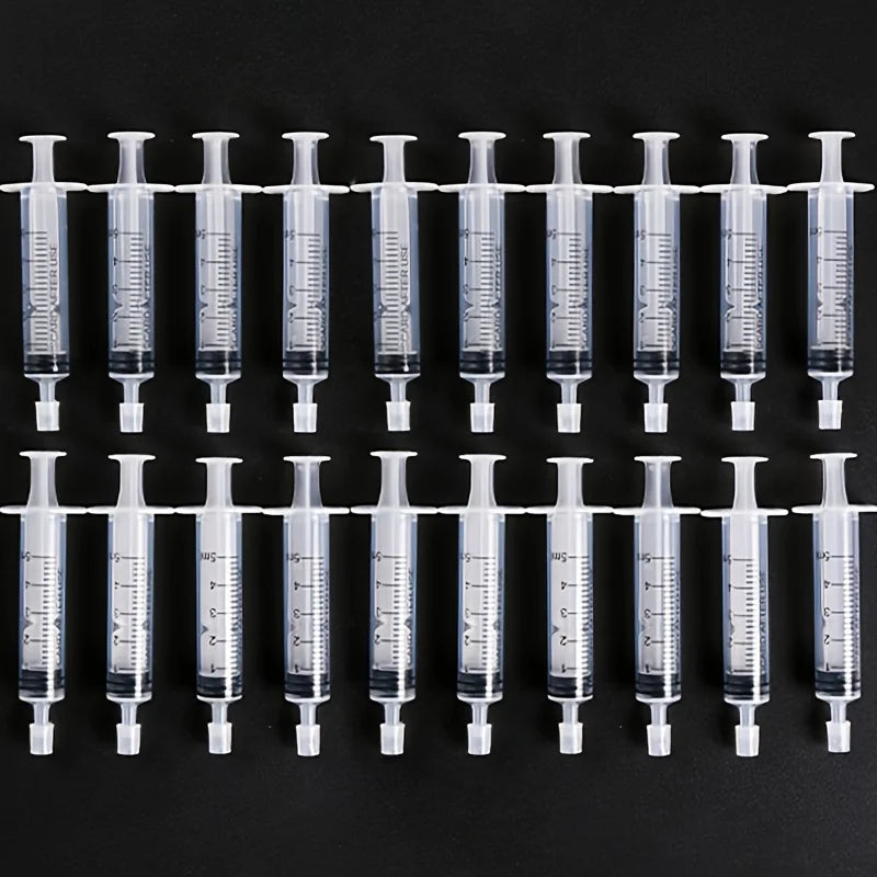 10/20pcs 5ml syringe plastic perfume dispenser tool refills cosmetics