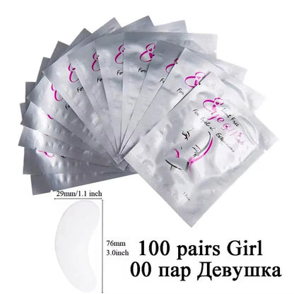 50Pairs Eyelash Pad Gel Patch Grafting Eyelashes Under Eye Patches For