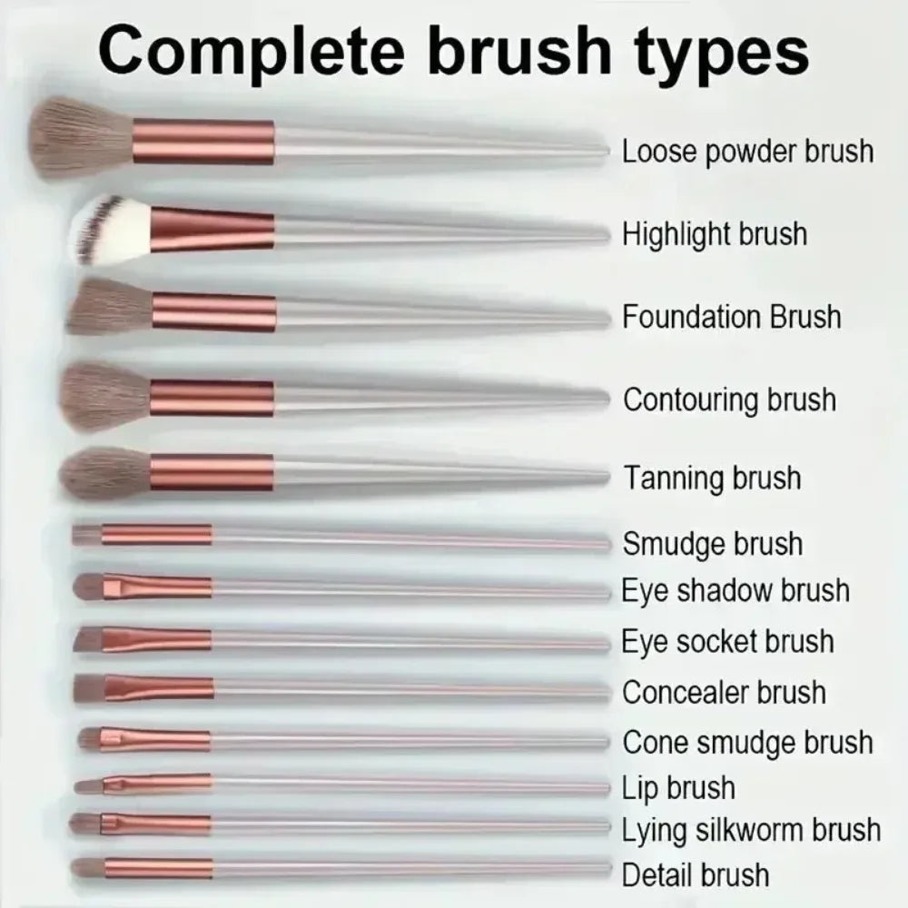 Makeup brush set, soft and fluffy, professional cosmetics foundation
