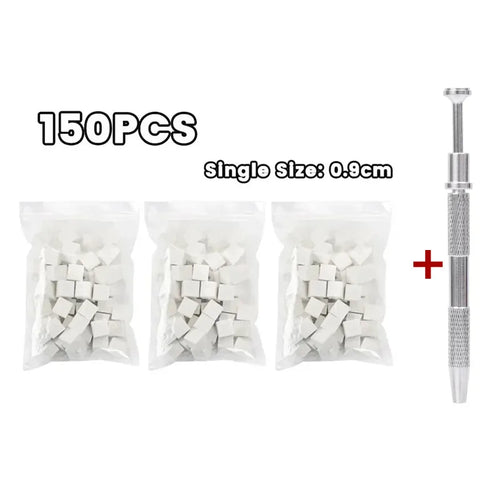 Mini Square Nail Art Sponge with 4 Claws Nail Sponge Metal Grabber Set