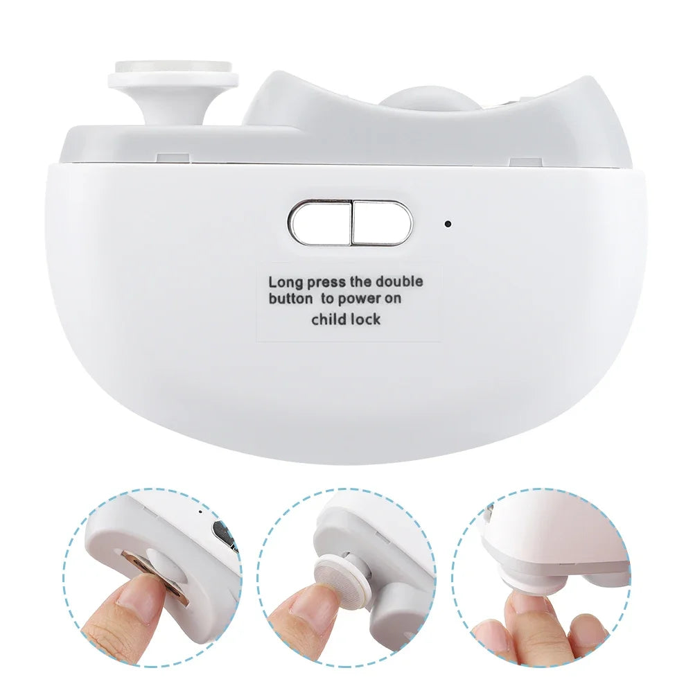 Electric Nail Clipper Grinding and Polishing with Light Automatic Nail