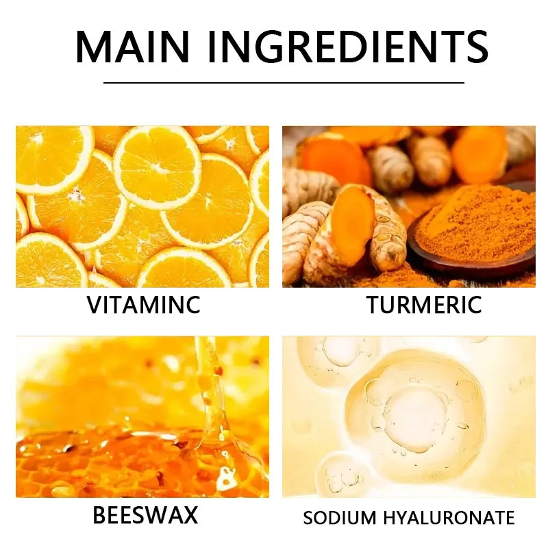 Vitamin c and turmeric hand wax mask for hands and feet, smoothing