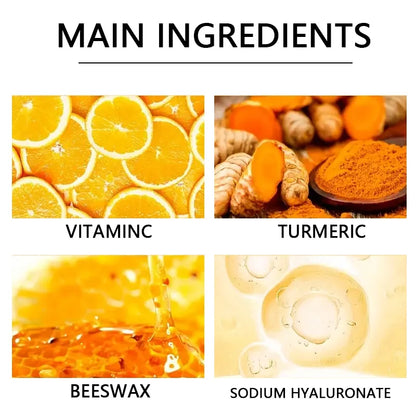 Vitamin c and turmeric hand wax mask for hands and feet, smoothing