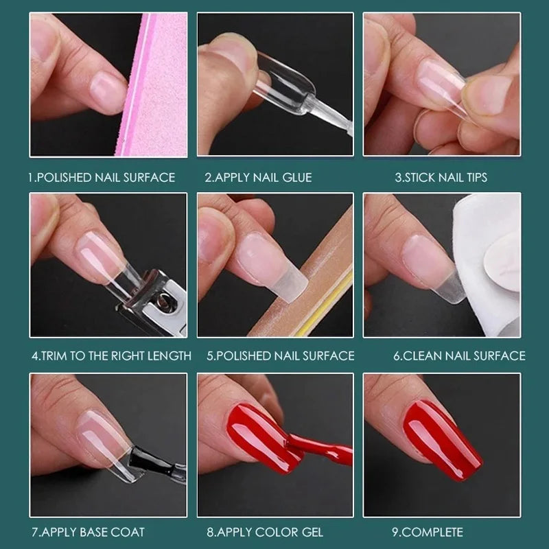 120pcs XXS Extra Short Almond Coffin Nail Tips Half Matte Pre-filed