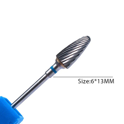 1pc Carbide Tungsten Nail Drill Bit Rotate Burr Milling Nail Cutter