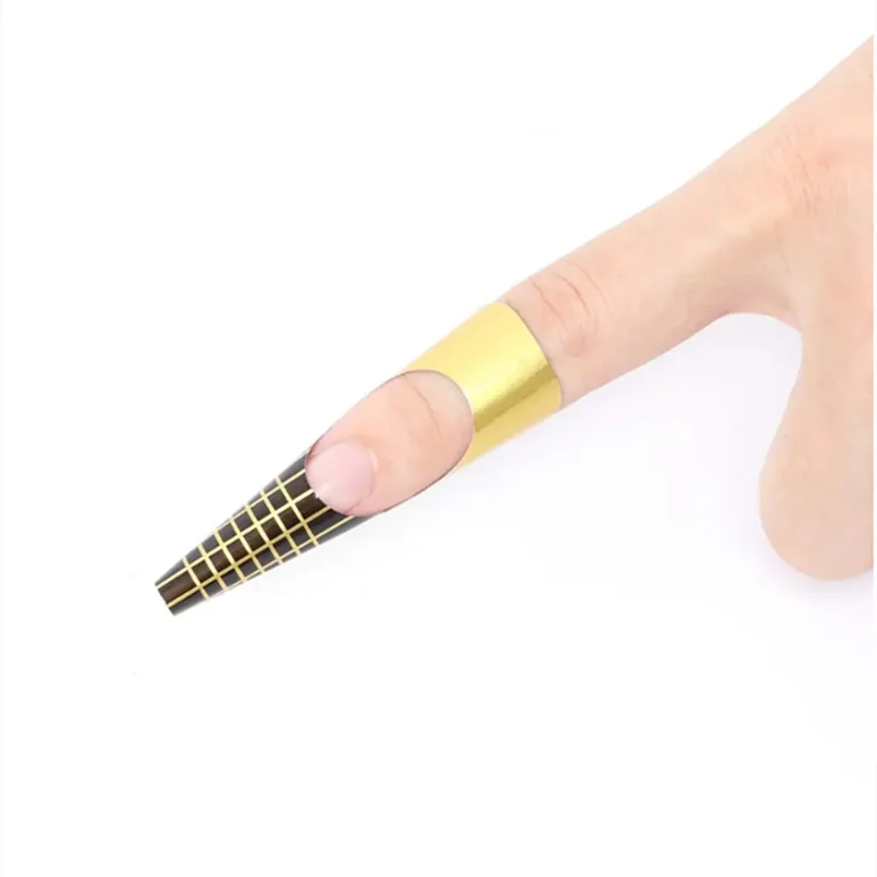 100pcs Nail Art Form French Acrylic UV Nail Gel Tips Extension Forms