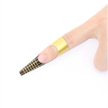 100pcs Nail Art Form French Acrylic UV Nail Gel Tips Extension Forms