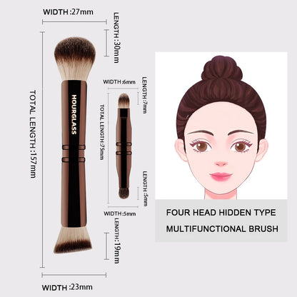 Hourglass Makeup Brush- No.24 Four-Head Multifunctional Brush Loose