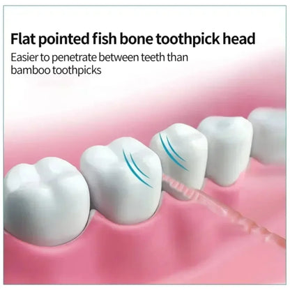 Portable ultra-fine toothpicks, disposable family box, double-head