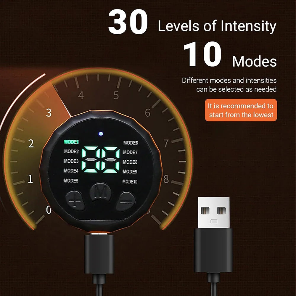 Smart Muscle Toner Abdominal Toning Belt Abs Trainer USB Recharge Body