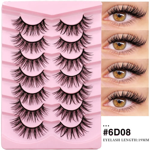 Veltrinay Manga Lashes Fluffy Soft 3D Mink False Lashes Wispy Soft