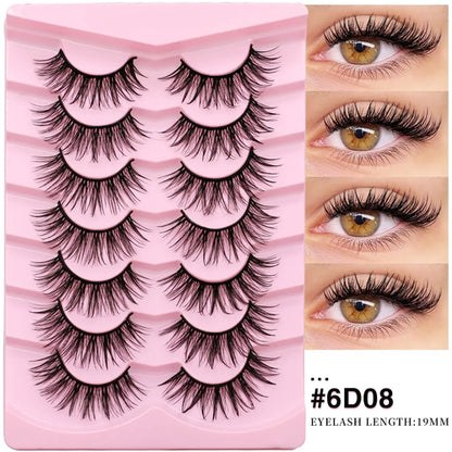 Veltrinay Manga Lashes Fluffy Soft 3D Mink False Lashes Wispy Soft