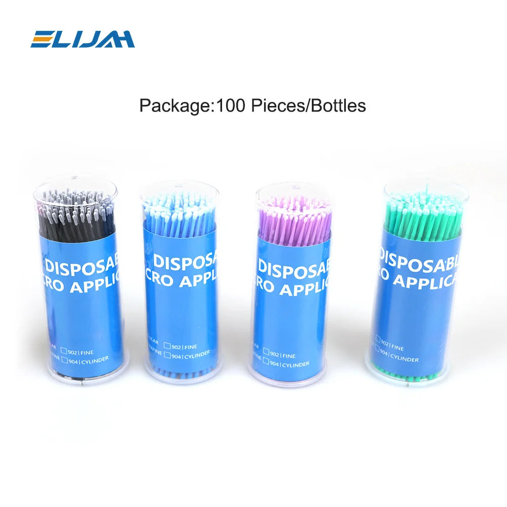 100Pcs/Bottle Dental Micro Brush Denspay Dental Disposable Micro