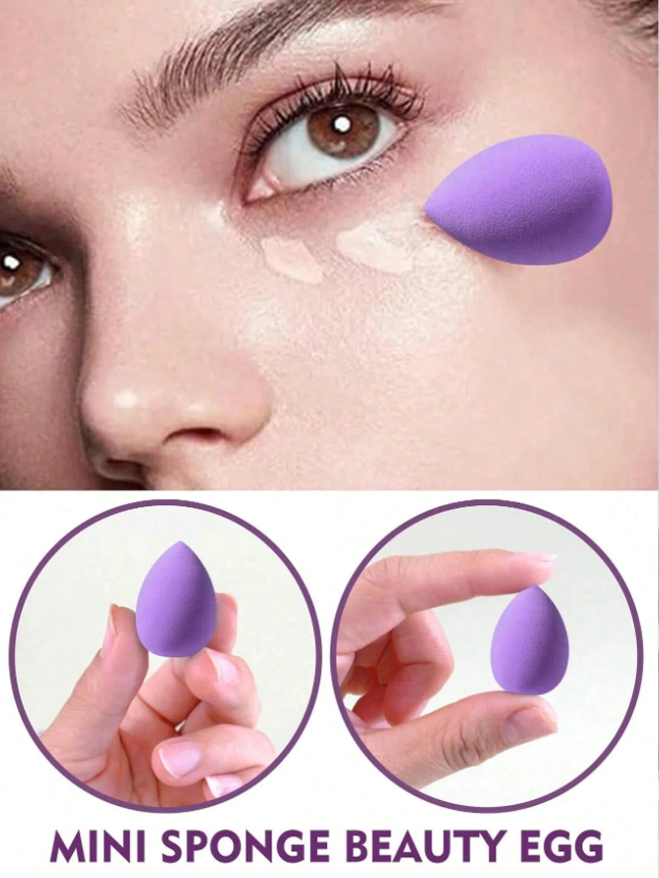 3/20/60Pcs Portable Reusable Water Drop Shape Mini Blender Sponge