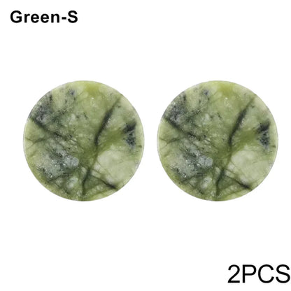 Glue Pallet Eyelashes Extensions Pink Green Jade Stone Reusable False