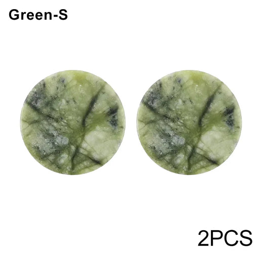 Glue Pallet Eyelashes Extensions Pink Green Jade Stone Reusable False