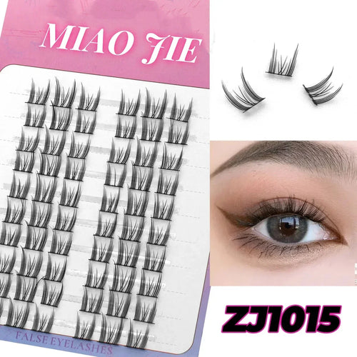 MIAOJIE Cluster Lashes Natural Eyelash extension Volume Individual
