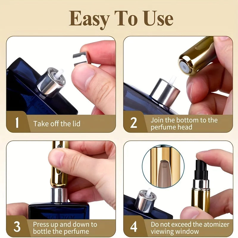 Mini Refillable Perfume Atomizer Aluminum, Travel Perfume Atomizer