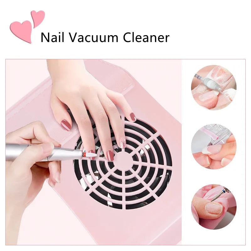 Nail Dust Collector Vacuum Cleaner Manicure Machine Tools Strong Power