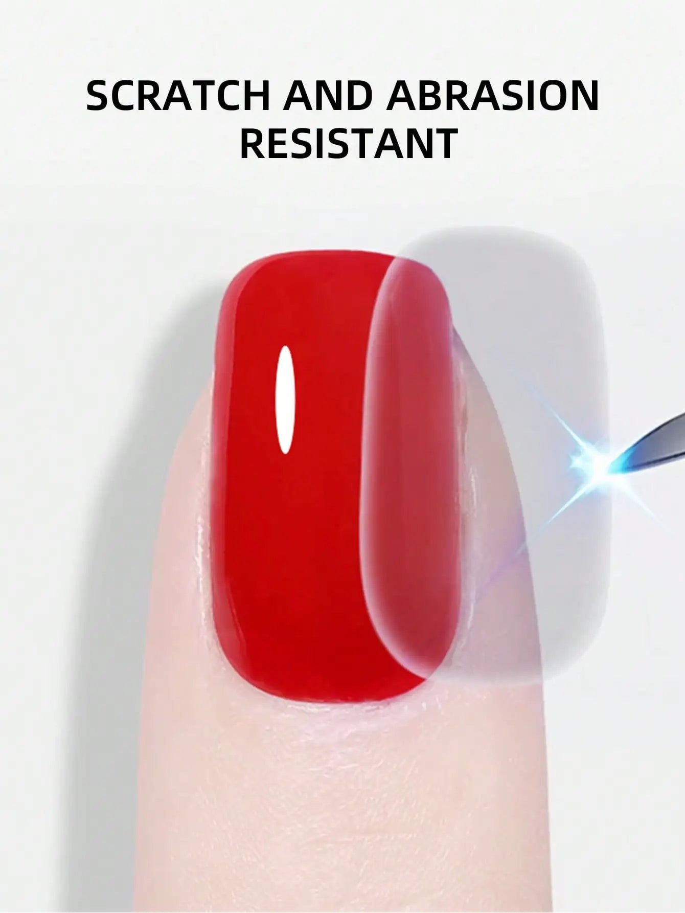 15ml Glass Top Coat Long Lasting Clear Rubber Top Coat LED UV