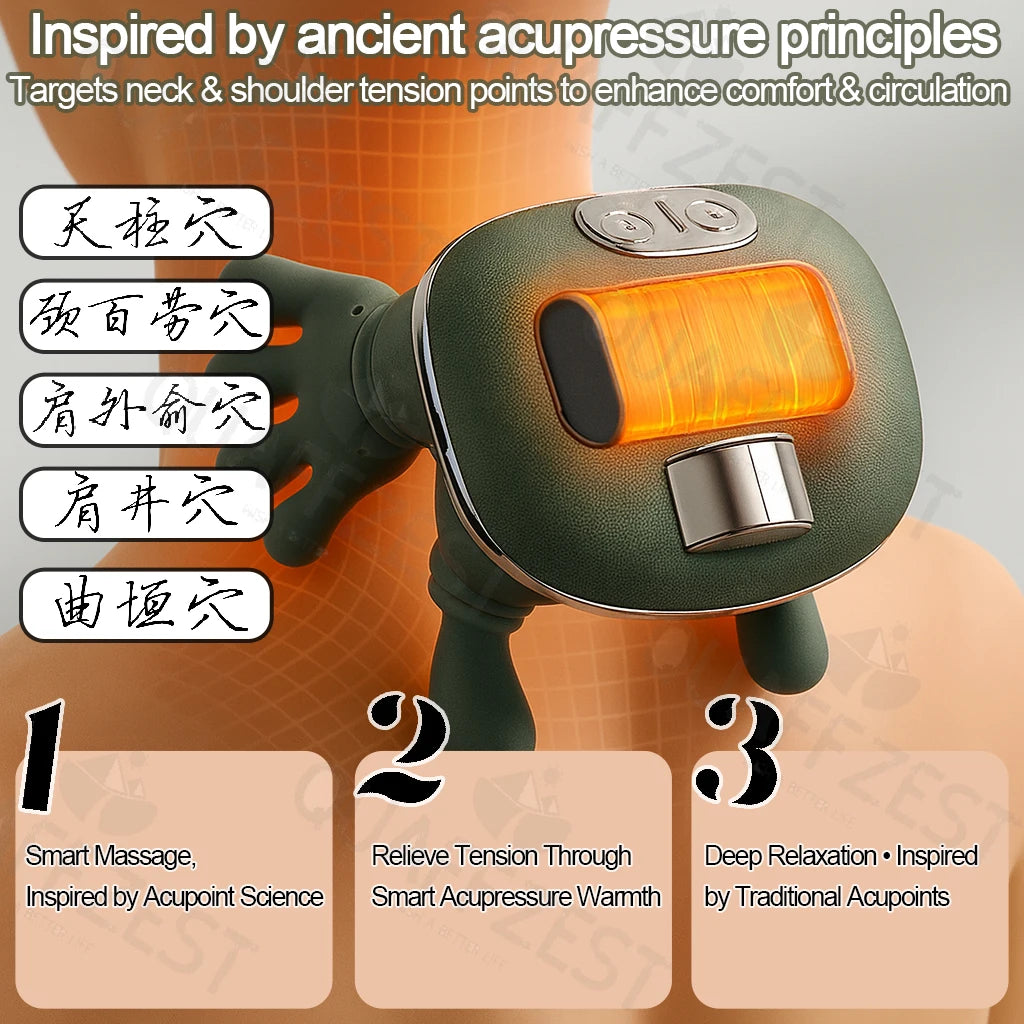 Bionic Finger Pressure Neck Massager Back and Shoulder Massager