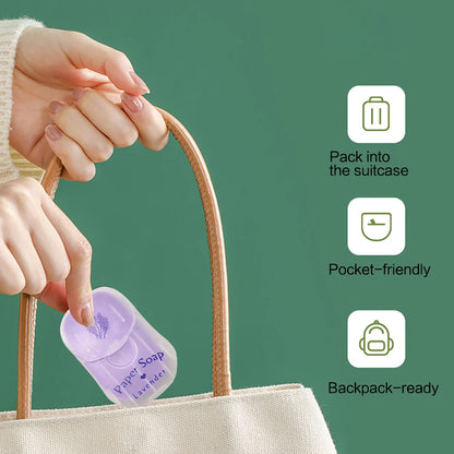 Portable Hand Soap Sheets for Travel | Dissolving Cleanser Wipes |