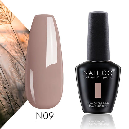 NAILCO 15ml Translucent Color Gel Nail Polish Vernis Semi Permanent UV