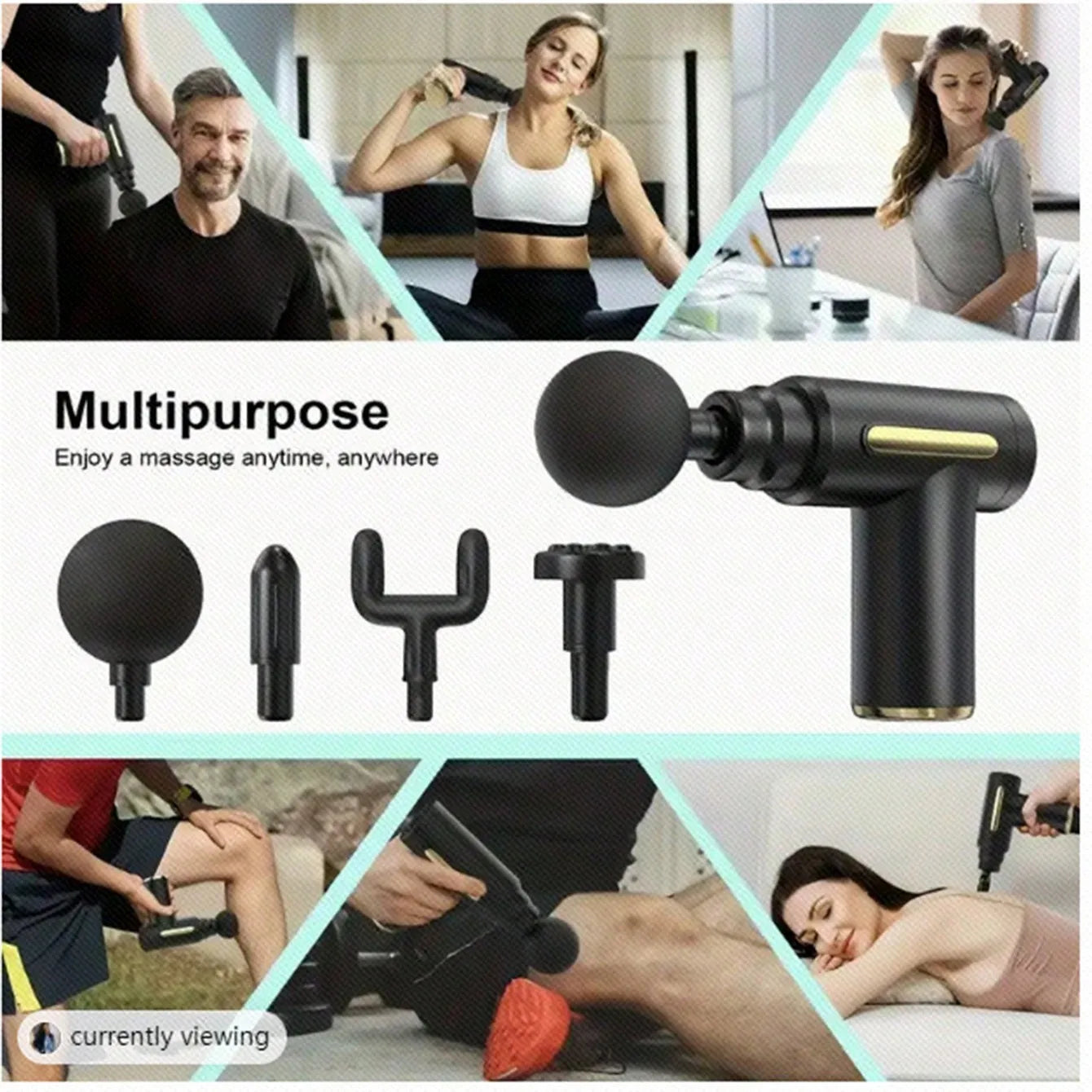 2026 High-Power Muscle Relaxer - Rechargeable Deep Tissue Massage Gun